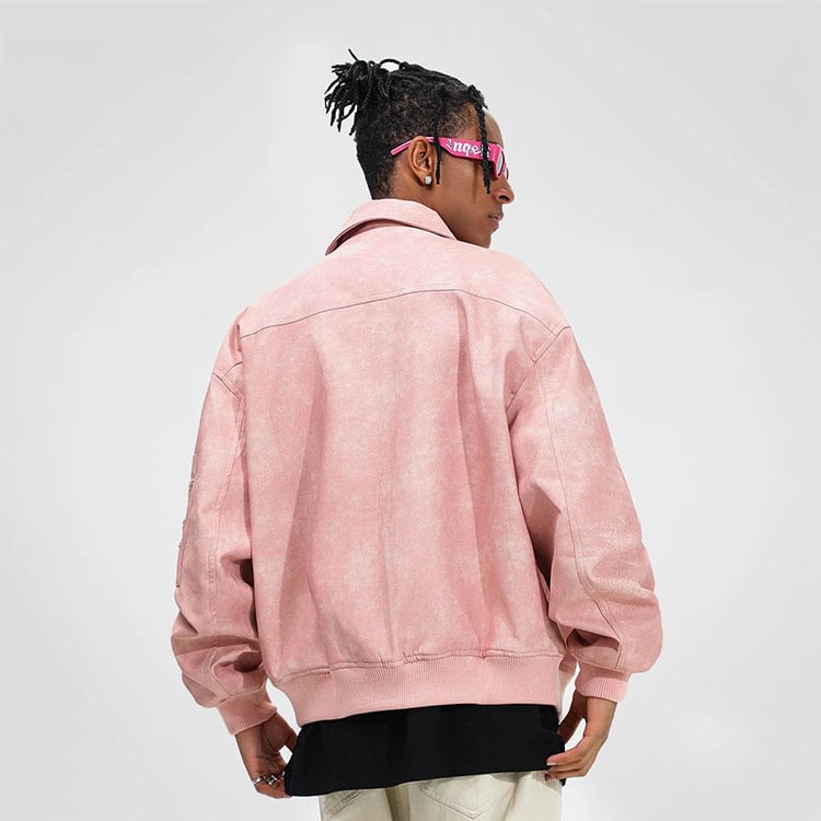 Veste Américaine Teddy Lavande